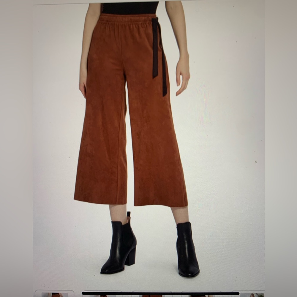 Lysse Faux Suede Palazzo Pants